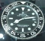 SS Black Rolex GMT Master II Dealer's Wall Clock